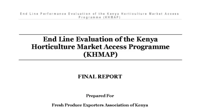 KHMAP Endline Evaluation (Final Report) report cover