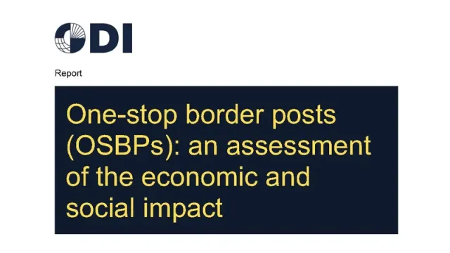 One-Stop Border Posts: An Assessment of the Economic and Social Impact cover