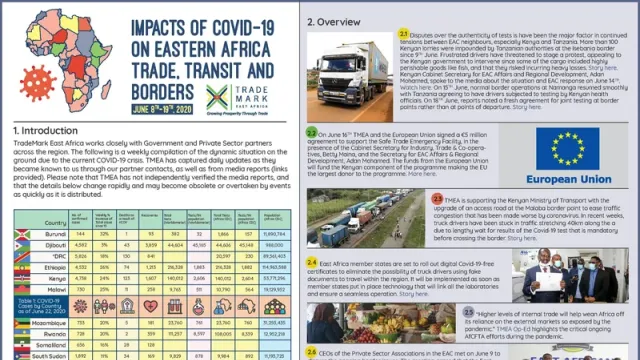 Impacts of COVID-19 on Eastern Africa Trade, Transit and Borders