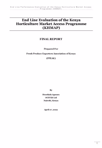 KHMAP Endline Evaluation (Final Report) report cover